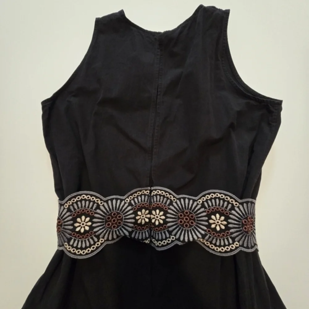 Vanessa Bruno Alais Dress In Black Midi Sleeveless Crew neck Back zipper Size 8 - Picture 9 of 12